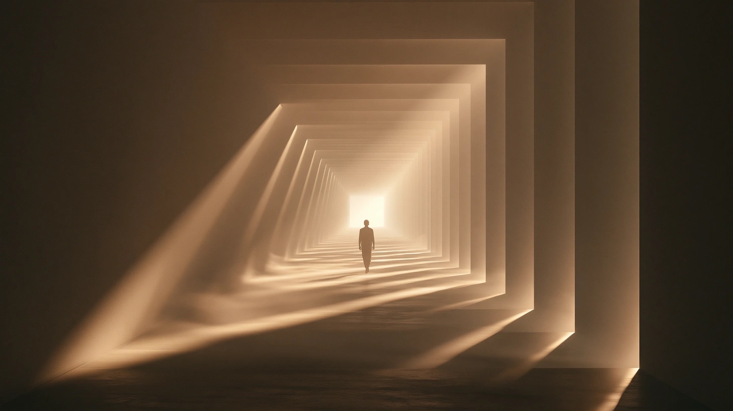 Estudo de direção visual com arquitetura monumental, objetos e luz cinematográfica — quadro 14
