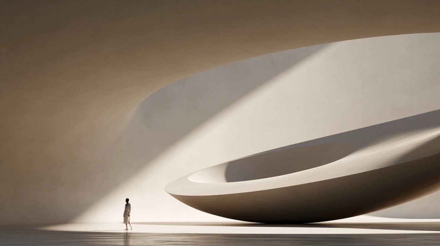 Estudo de direção visual com arquitetura monumental, objetos e luz cinematográfica — quadro 15